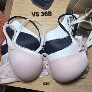 Victoria's Secret Black and Pink Bras